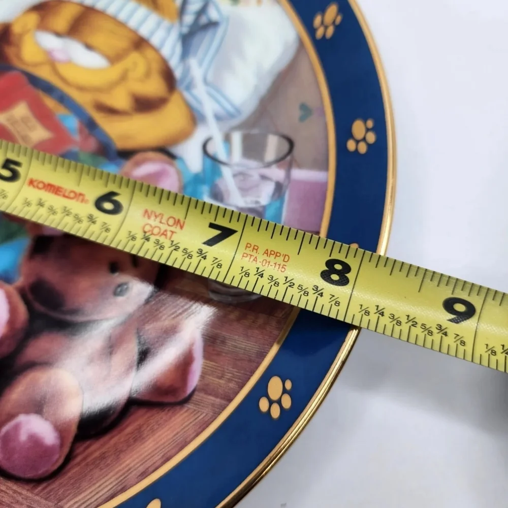 Garfield Collector’s Plate Danbury Mint - sleep the perfect exercise
